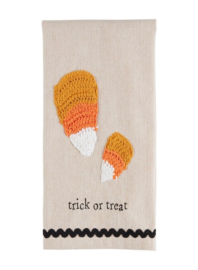 Mud Pie Crochet Towel, Trick, 10.5" x 7" - Image 1