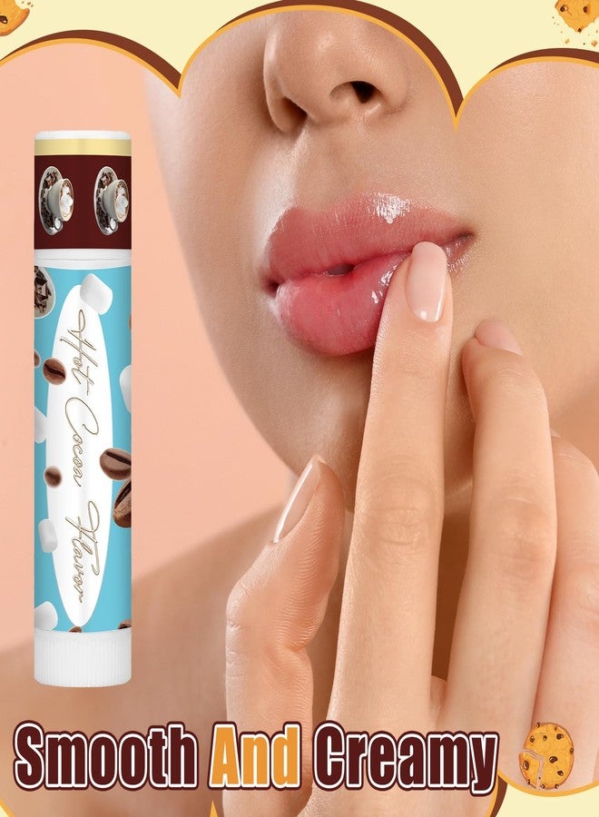 Siifert 50pcs Christmas Peppermint Candy Flavor Lip Balms Gift Bulk Candy Gingerbread Hot Cocoa Cookie Cinnamon Flavor Lip Balm Christmas Party Gift Stocking Stuffer for Coworker Staff Employee (Cute - Image 3