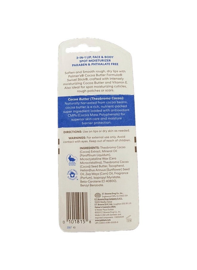 PALMER'S - Cocoa Butter Formula Swivel Stick 0.50 Oz (Pack Of 5) - Image 1