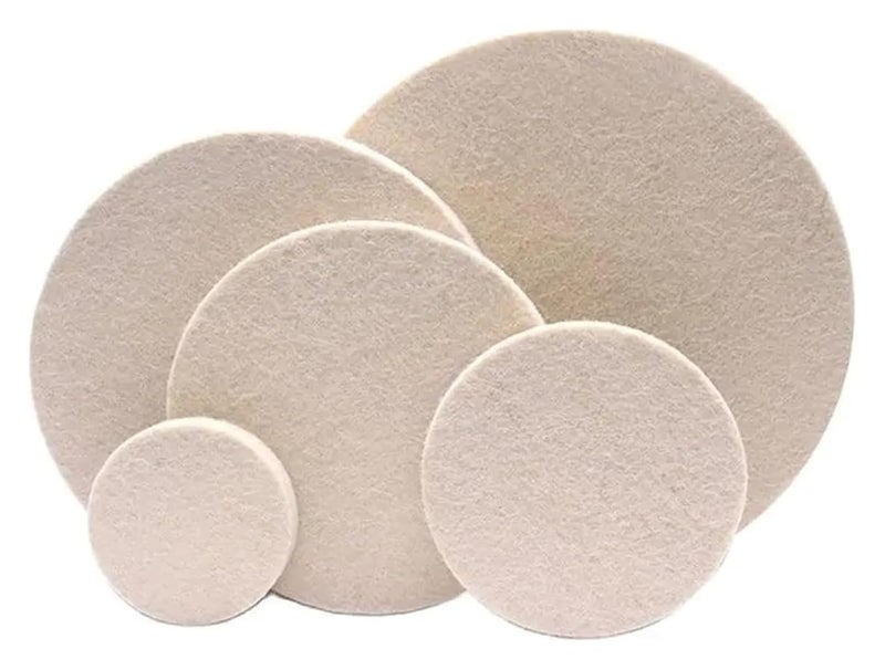 7 بوصة عجلة وسادة تلميع من الصوف اللباد لإصلاح الخدوش على الزجاج والفولاذ المقاوم للصدأ - Image 5