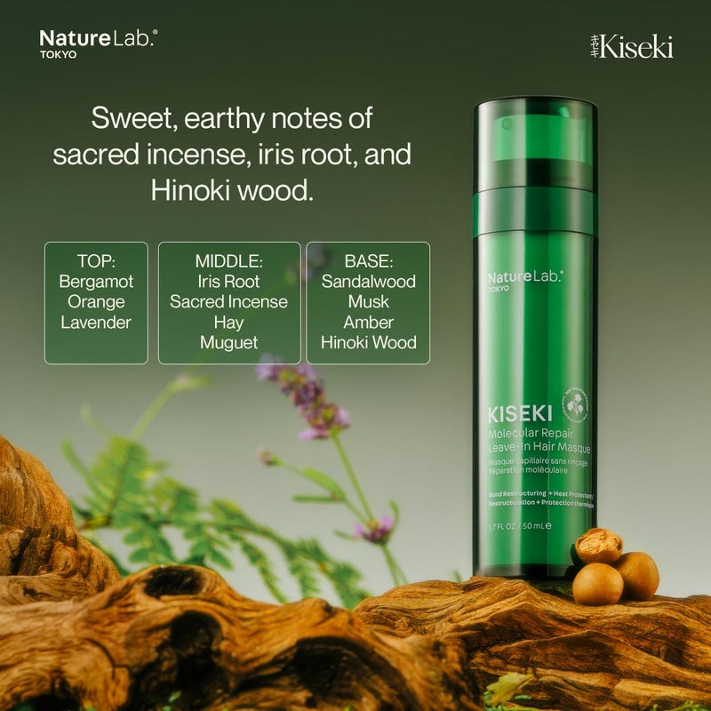 NATURELAB. TOKYO Kiseki Molecular Repair Leave-In Hair Masque & Perfect Clean Clarifying Scalp Scrub - Image 5