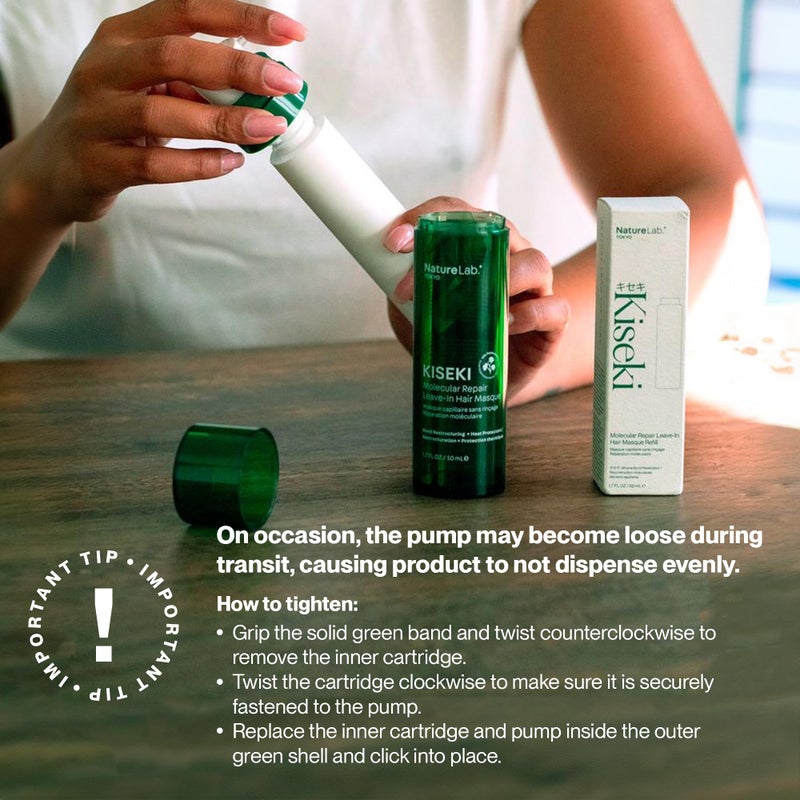 NATURELAB. TOKYO Kiseki Molecular Repair Leave-In Hair Masque & Perfect Clean Clarifying Scalp Scrub - Image 3