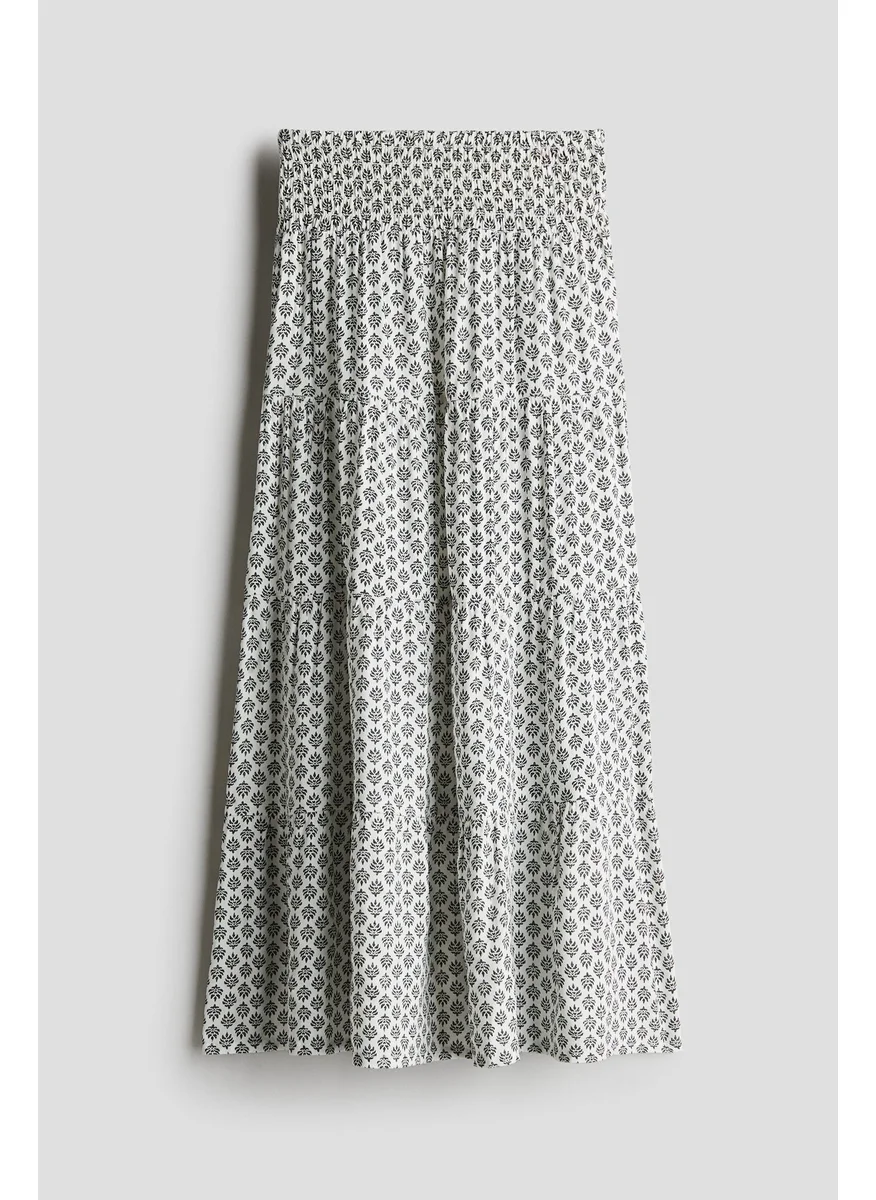 H&M Smocked Tiered Skirt