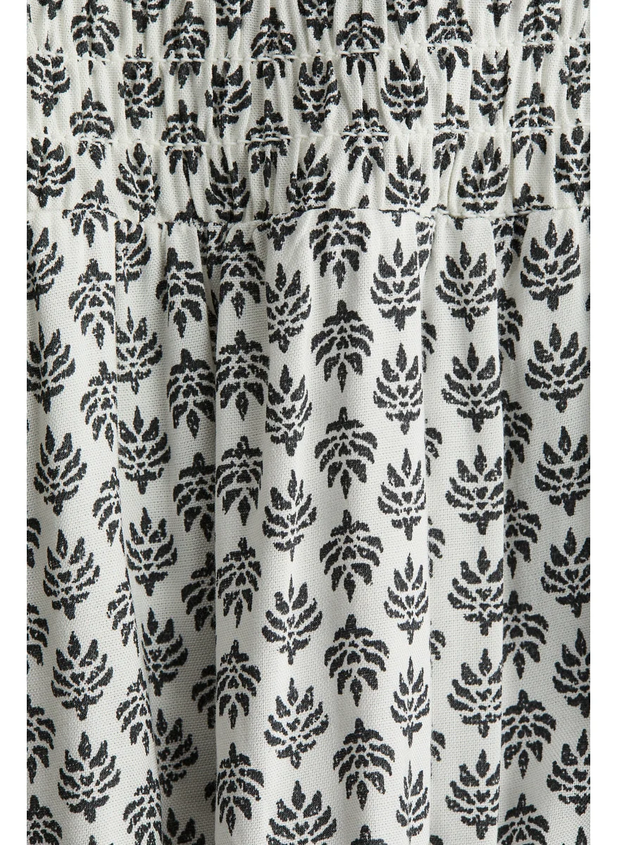 H&M Smocked Tiered Skirt