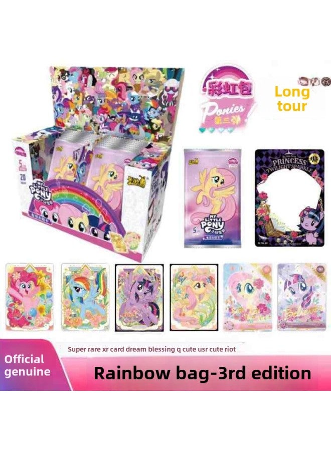 Card Game Little Mario Card Huiyue Pack Sixth Friendship Eternal Card Authentic Full Box Collection Card Rainbow Pack-Color:Rainbow Bag 1 Box Of 20 Packs Of 120 Sheets  - Image 1