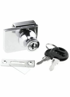 KASTWAVE Locks, Glass Door Display Double Open Glass Cabinet Display Cabinet Safety Lock, Suitable for 0.2-0.31""Glass Door, Separate Key Without Drilling, Zinc Alloy  - Image 5