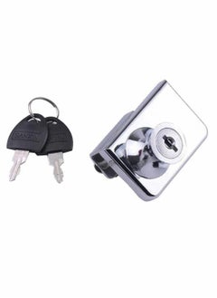 KASTWAVE Locks, Glass Door Display Double Open Glass Cabinet Display Cabinet Safety Lock, Suitable for 0.2-0.31""Glass Door, Separate Key Without Drilling, Zinc Alloy  - Image 1