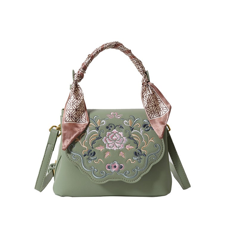 Niche Ethnic Style Embroidered Women'S Bag Texturized Shoulder Crossbody Handbag Fashion Retro National Style Women'S Bag - Image 1