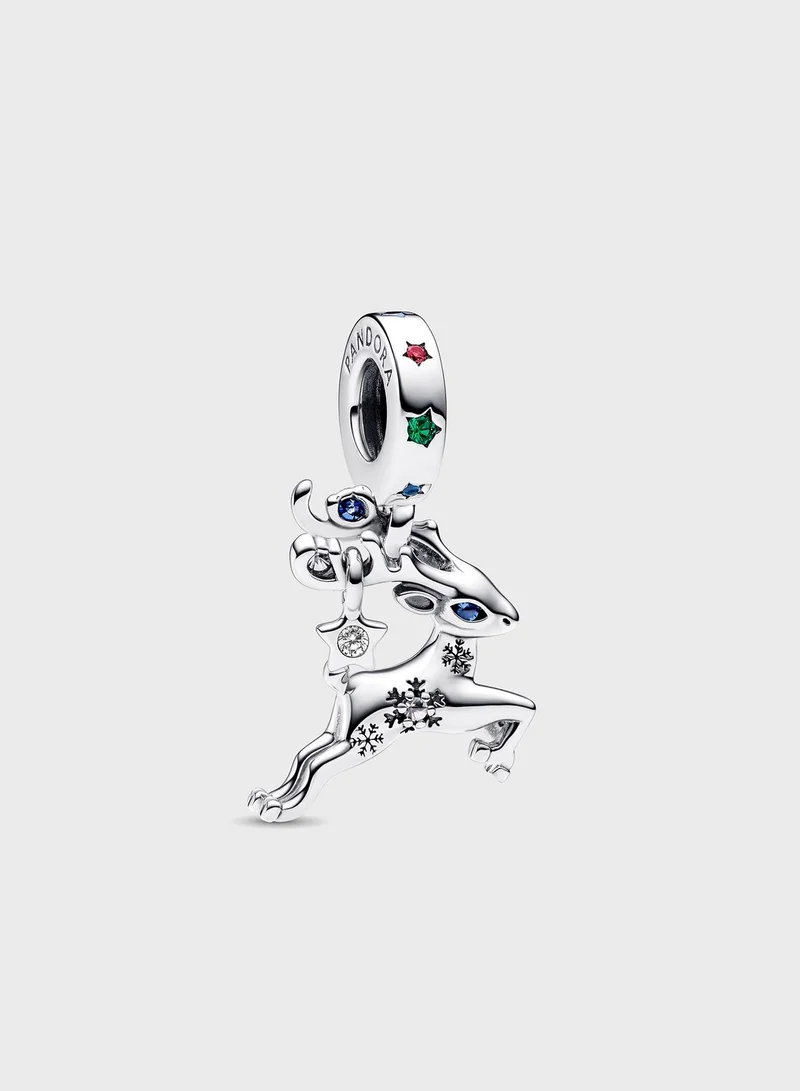 PANDORA Magical Christmas Reindeer Dangle Charm