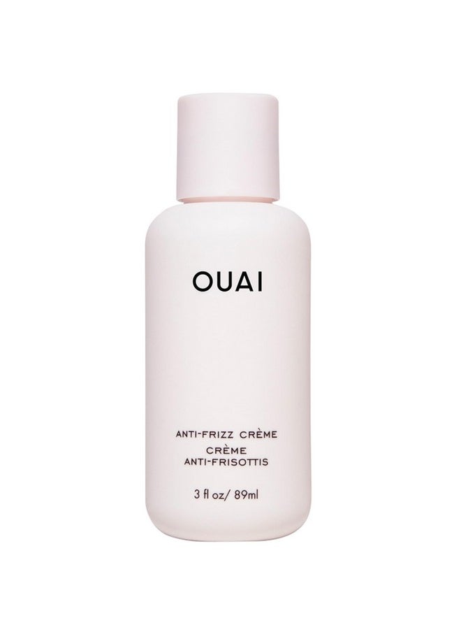 Ouai - Anti Frizz Cream Travel Size - Moisturizing Hair Cream With Frizz Control & Heat Protection - Provides Hydration With Jackfruit & Beetroot Extract - Paraben, Phthalate & Sulfate Free (3 Oz) - Image 1