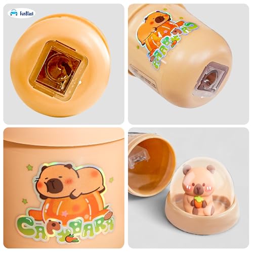 FunBlast Capybara Coffee Mug Pencil Sharpener for Kids – Set of 2 Pcs Sharpener for Kid, Stationery Items Aesthetic, Stylish Sharpener for Kid, Birthday Return Gifts for Kids (A) - Image 4