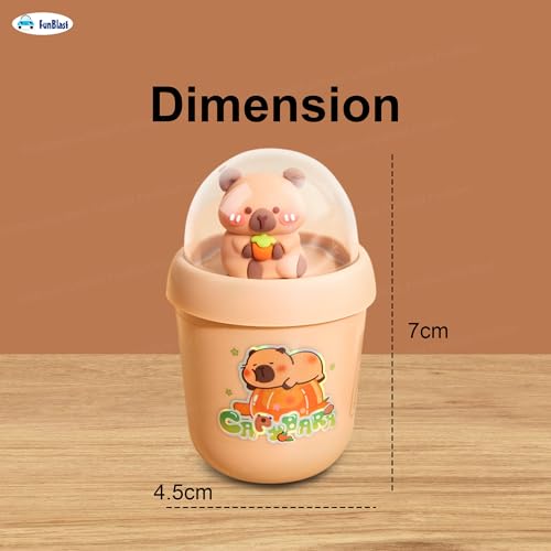 FunBlast Capybara Coffee Mug Pencil Sharpener for Kids – Set of 2 Pcs Sharpener for Kid, Stationery Items Aesthetic, Stylish Sharpener for Kid, Birthday Return Gifts for Kids (A) - Image 3