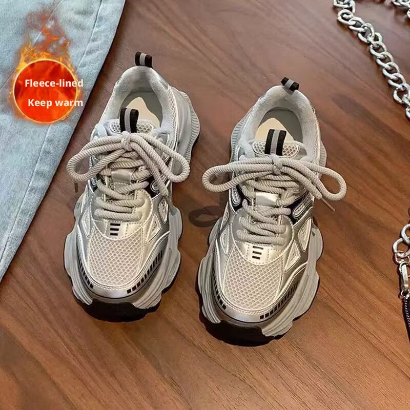 2026 Spring/Summer Women's Dad Sneakers, Thick Sole Height Increasing, Breathable Mesh, Lightweight Casual Shoes - Image 4