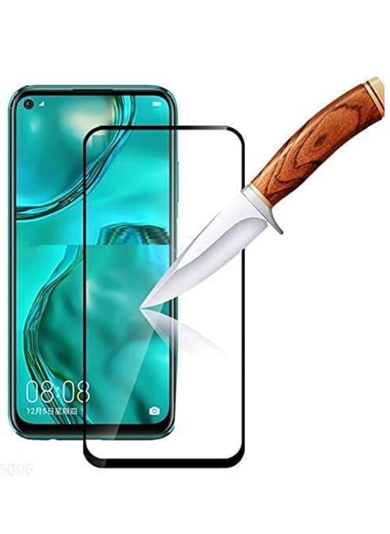 vesus Screen Protector Glass Guard Full Glue Edge To Edge Screen Guard for Huawei Nova 7I Black - Image 3