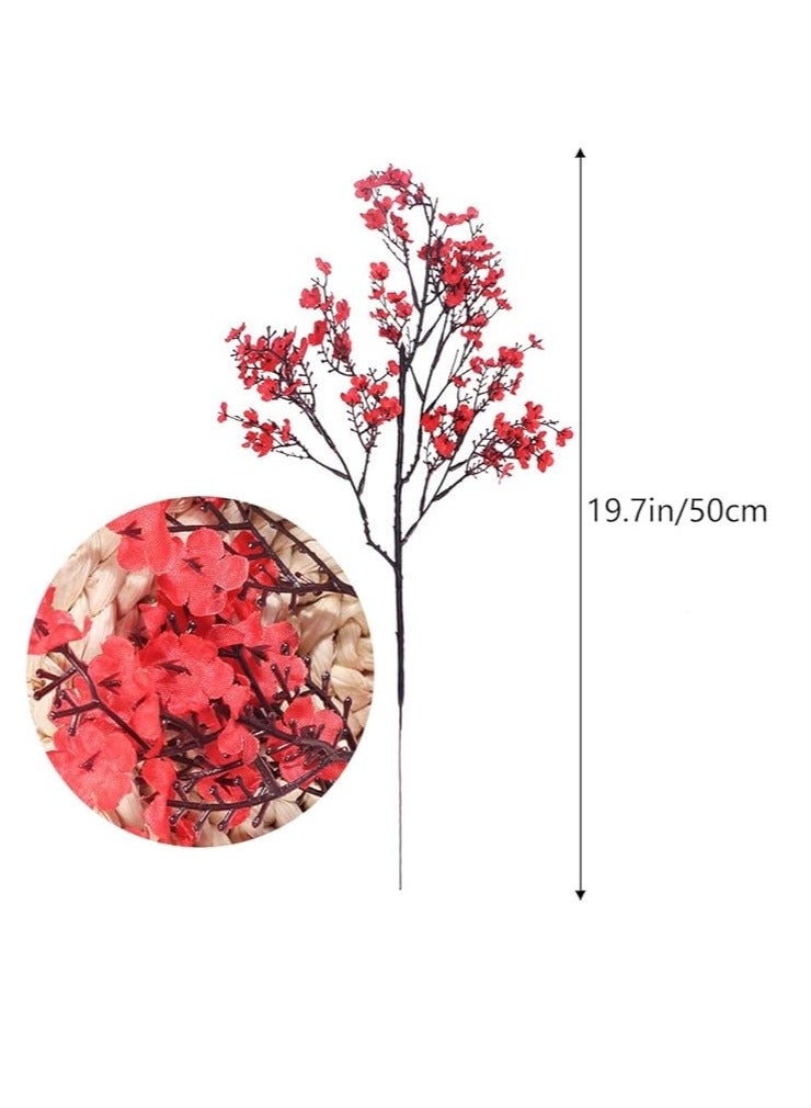DUNISO 6 Pcs Artificial Flowers Bulk Real Touch Faux Gypsophila Bouquet Fake Plastic Silk Flowers for Home Kitchen Bedroom Wedding Festival Party Decoration - Image 3