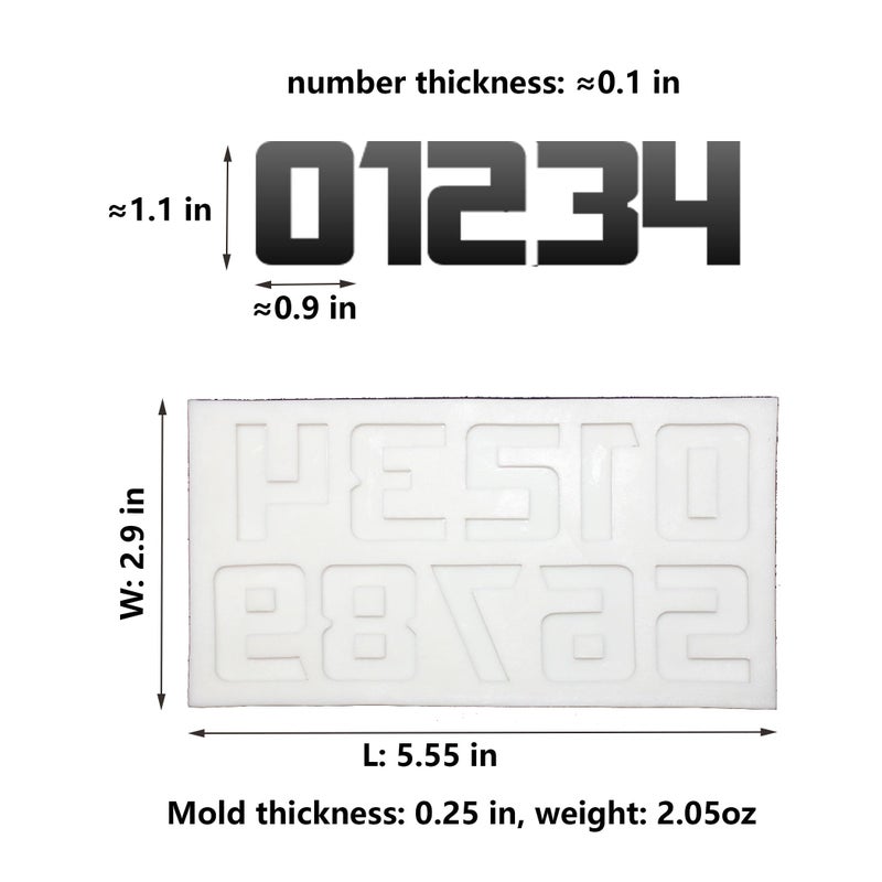 LVDGE Stylish English Alphabets/Letters & Numbers Silicone Molds For Fondant Cake  Gum paste  Chocolate  DIY Cake Decorations (Metallic) - Image 3