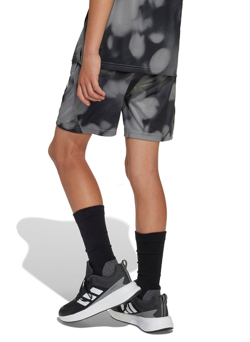 Adidas Youth Training Allover Graphic Shorts  - Image 2
