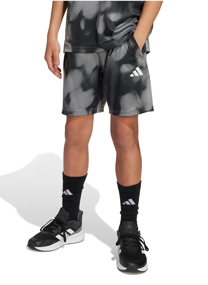 اديداس Youth Training Allover Graphic Shorts