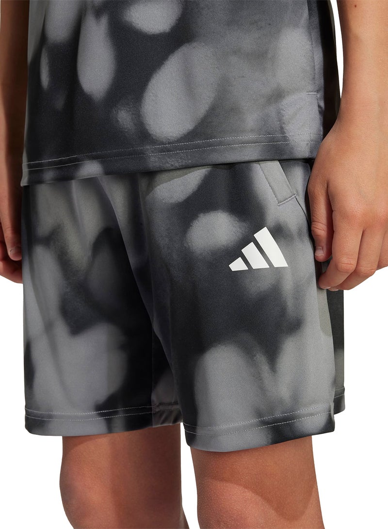 Adidas Youth Training Allover Graphic Shorts  - Image 3