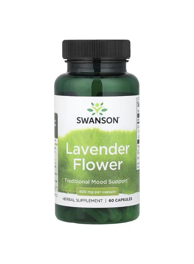 سوانسون زهور الخزامى ، 400 ملجم ، 60 كبسولة