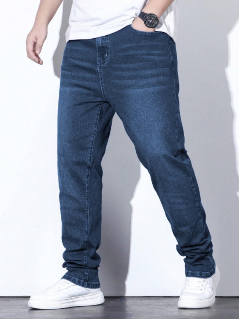Ben Martin Plus Size Jeans for Man || Big Size Stretchable Jeans for Men || Smart Fit Regular Fit Jean's Pants for Men's || Comfortable Cotton Denim Jins Pant for Men:s, Dark Blue - 38 (2) - Image 5