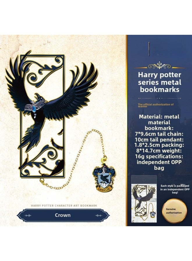 Harry Potter Genuine Metal Bookmark Harry Harry Malfoy Character Bookmark European And American Retro Magic Bookmark - Image 1