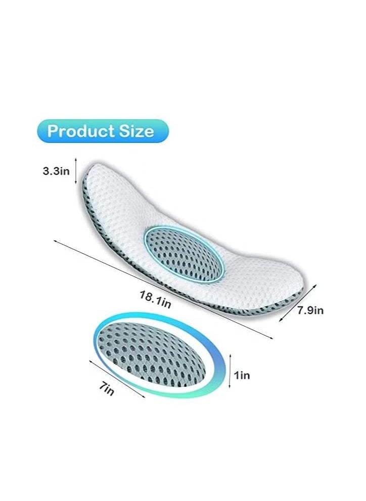 Lumbar Support Wedge Pillow Lower Back Pain Relief Sleep Bed Cushion Adjustable With 3D Air Mesh Technology Helpful In Before And After Pregnancy