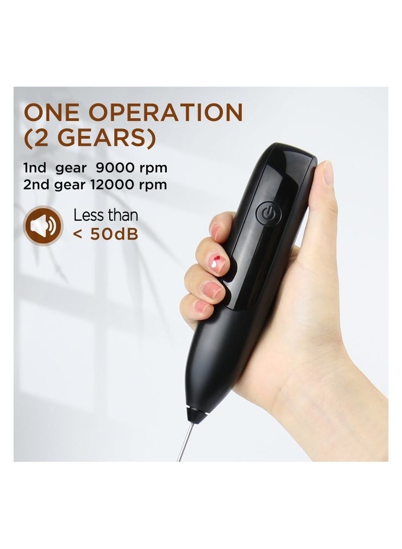 خفاق حليب كهربائي يدوي – خلاط صغير قابل لإعادة الشحن للكريمة والكيك والخبز - Image 4