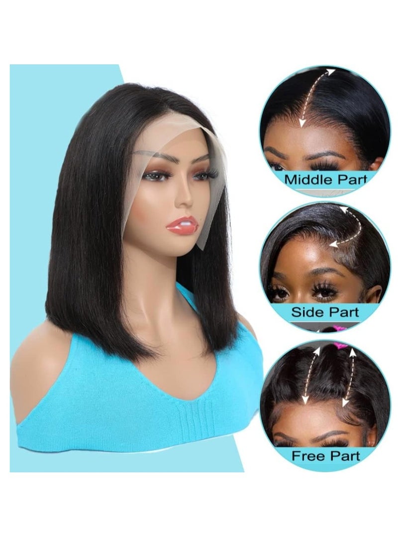 Estelle Short Bob Wig Human Hair 13x4 Frontal Lace Wig for Black Women Glueless Wigs Human Hair Pre Plucked Color No 1  - Image 5