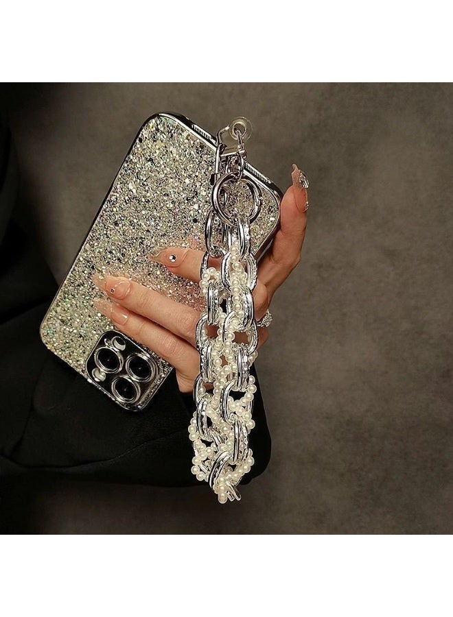 Kiffiyeh Styling Women's Phone Lanyard | Trendy Phone Chain Accessory | Handbag Pearl Decoration Rope & Hanging Chain - Image 4