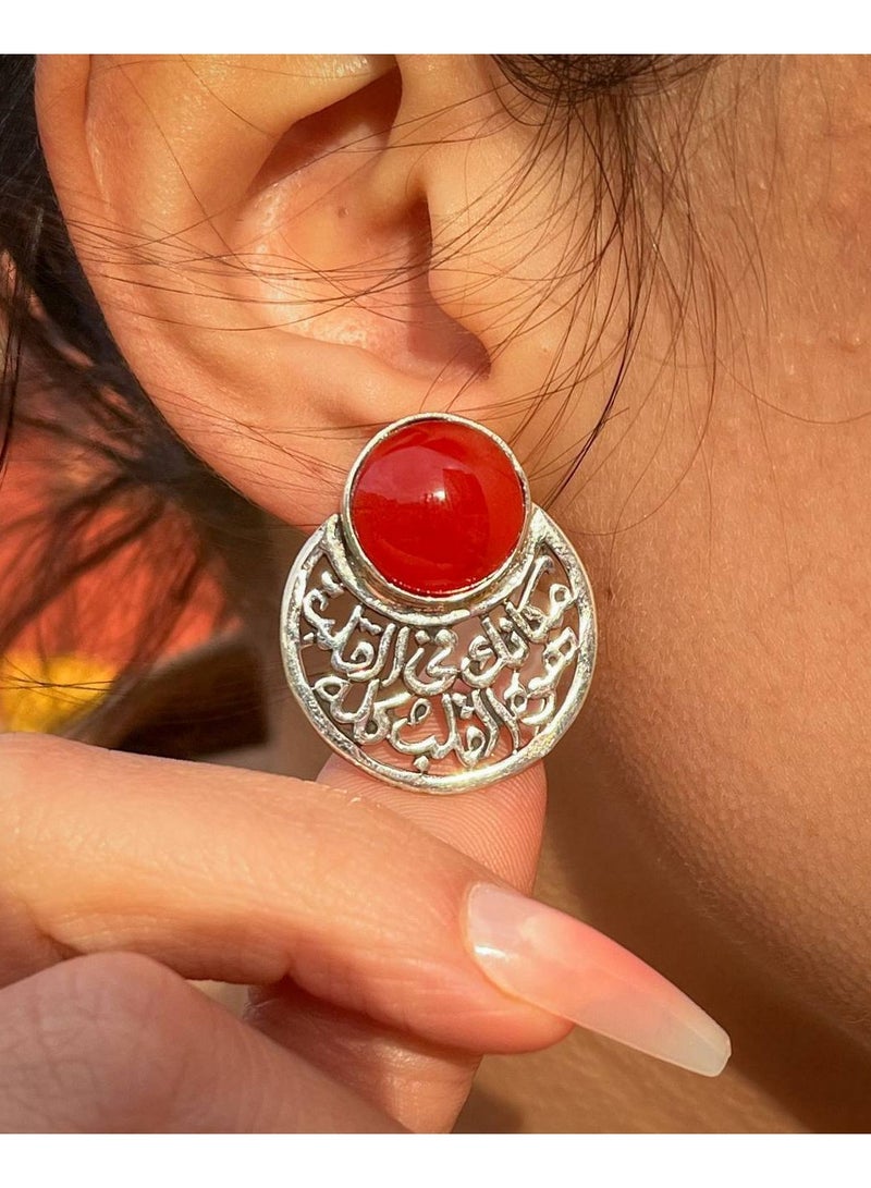 فضيات حلق فضه 925 