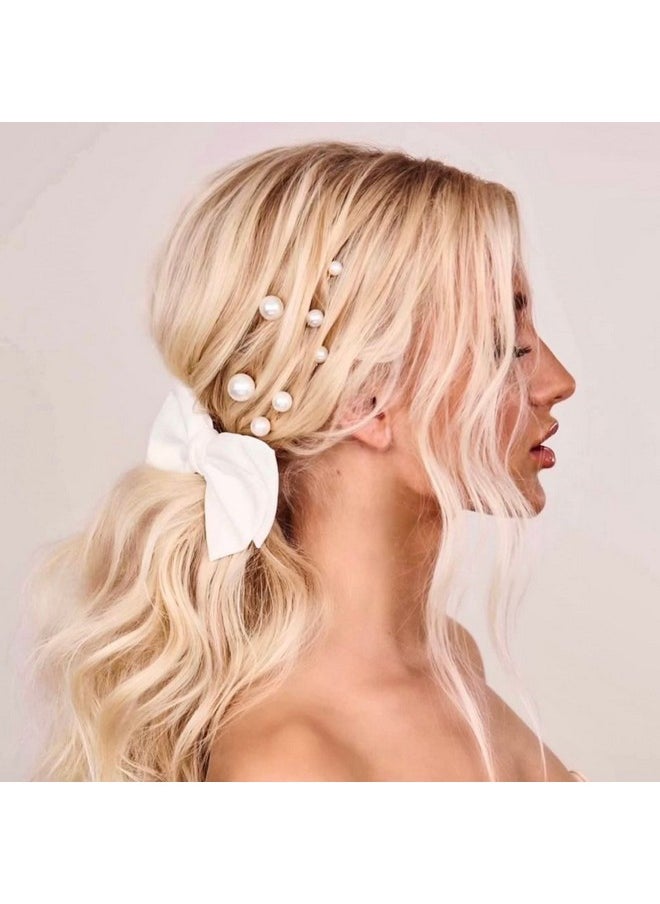 SWEETV 18Pcs Pearl Wedding Hair Pins Bridal Hair Pins Set Wedding Hair Accessories For Brides  - Image 1