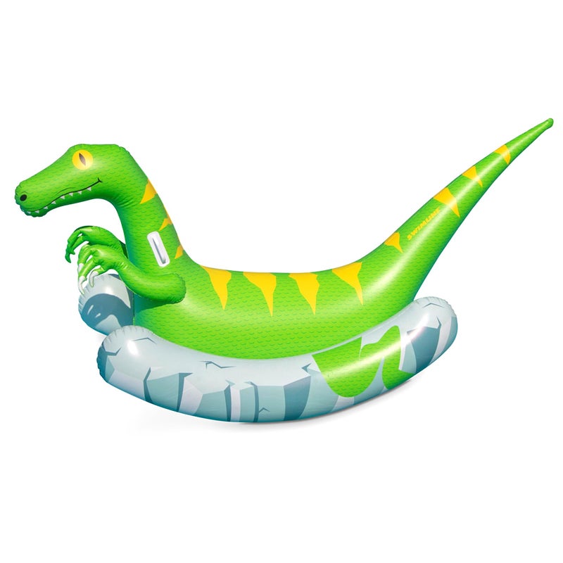 SWIMLINE Original Rocker Raptor Rocking Pool Float Toy with Easy to Grab Handles and Curved Stabilizing Side Bolsters for Kids and Adults for Beach Ocean Pool Lake Heavy Duty PVC - Image 2