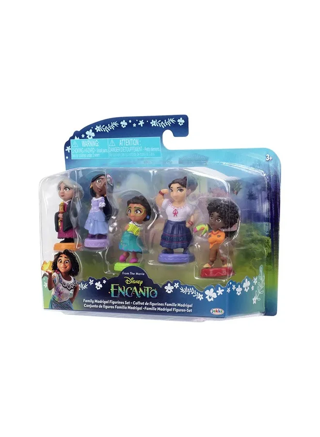 ديزني Mini Doll 2 Inch Family Set 5-In-1 Pack