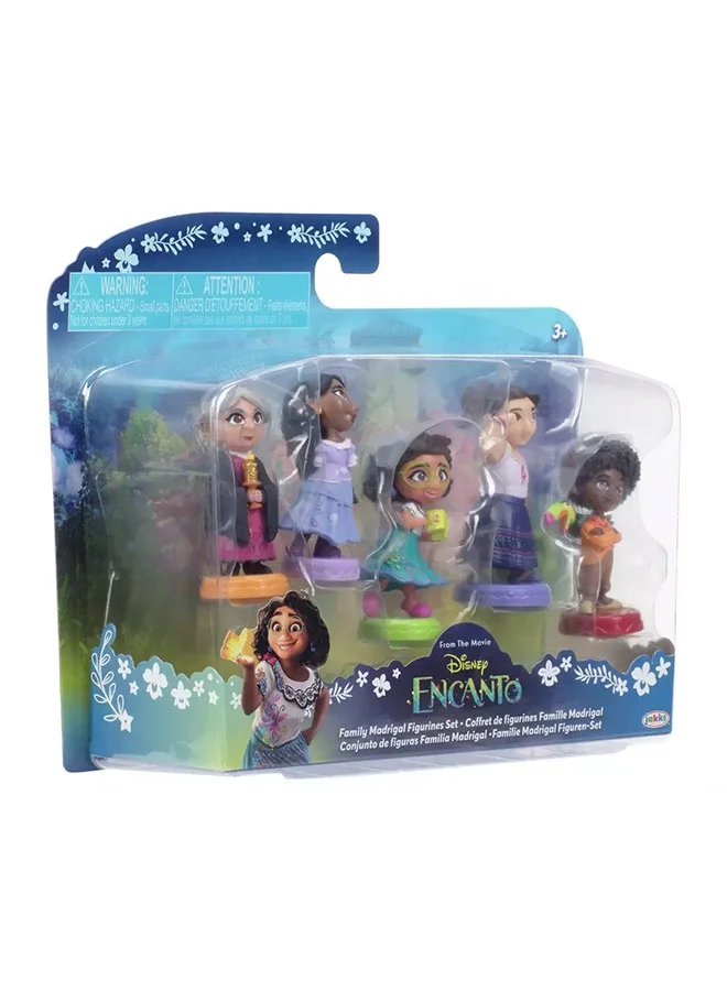 ديزني Mini Doll 2 Inch Family Set 5-In-1 Pack