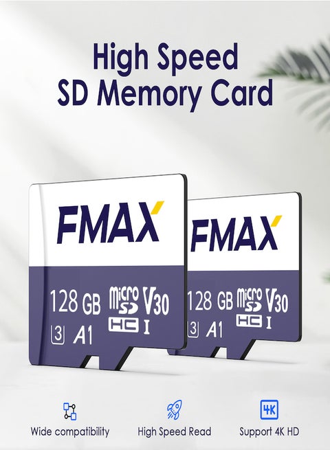 128GB Micro SDXC Memory Card Multiple storage options with high read speed for optimal performance Class 10 (U3/ V30/3D) TLC Nand flash card with 95MB/s read speed and 38MB/s write speed