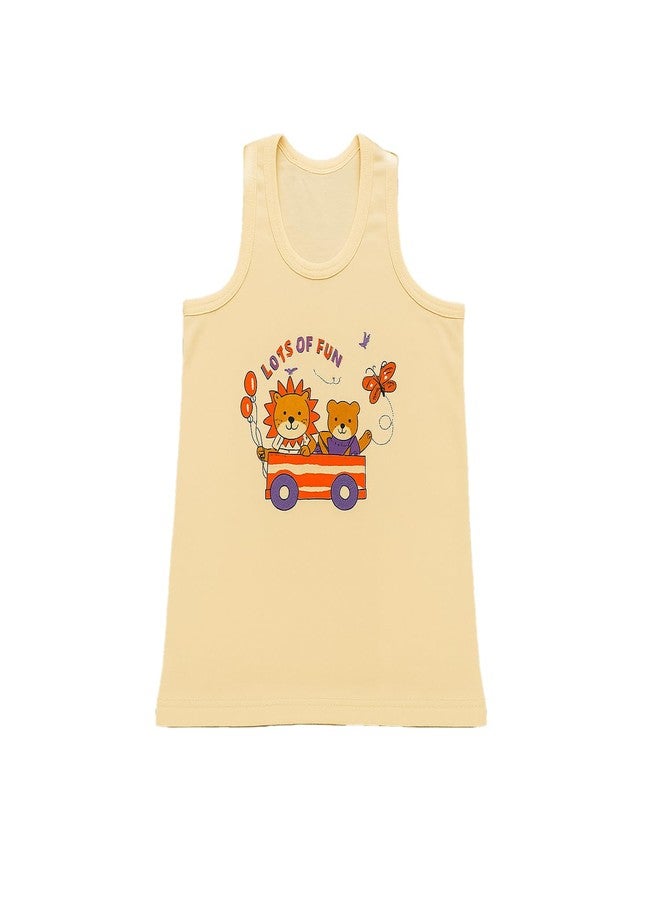 معرف com لهذا التطبيق هو سترات قطنية بدون أكمام للأطفال الرضع من كيدبيا® | طبعات ناعمة ولطيفة، ملابس صيفية للأطفال الرضع، عبوة من 3 قطع (3-4 سنوات) - Image 2