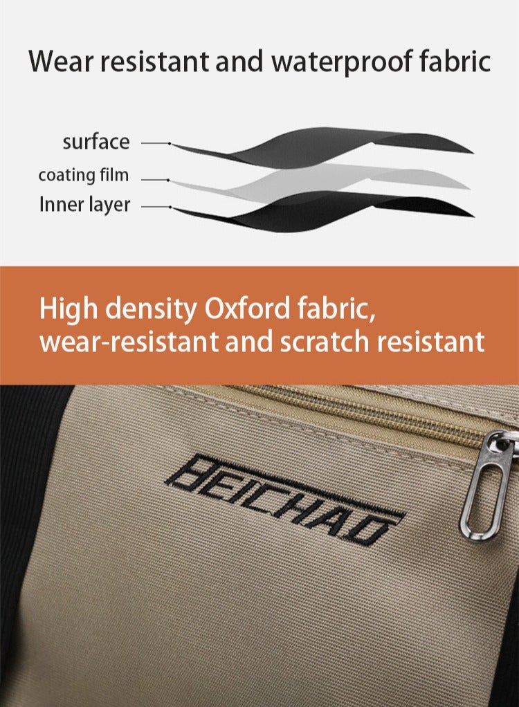 beichad Men's and women's travel bags, large capacity boarding luggage bags, sports travel bags with dry wet separation, large capacity fitness bags - Image 3