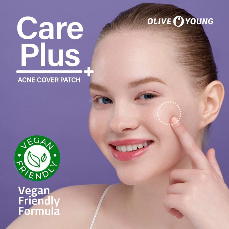 OLIVE YOUNG Care Plus Spot Pimple Patches 1Pack(102 Count) - Hydrocolloid bandages, Sticker pack for Acne, Blemishes, and Zits, (10mm*72ea+12mm*30ea) - Image 2