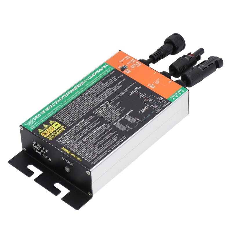 Solar Micro Inverter Grid Connected 0.2 to 1.6KW Sine Wave Inverter - Wear Resistant Aluminum Alloy PV Inverter for Home Rooftop Solar System - Image 3