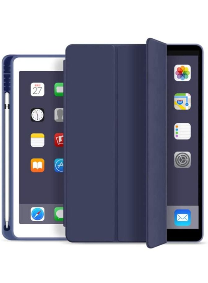 iPad 10.2 Case iPad 9th Generation 2021/ iPad 8th Generation 2020/ iPad 7th Generation 2019 Case Slim Stand Hard Back Shell Protective Smart Cover Case for iPad 10.2 Inch Blue - Image 2