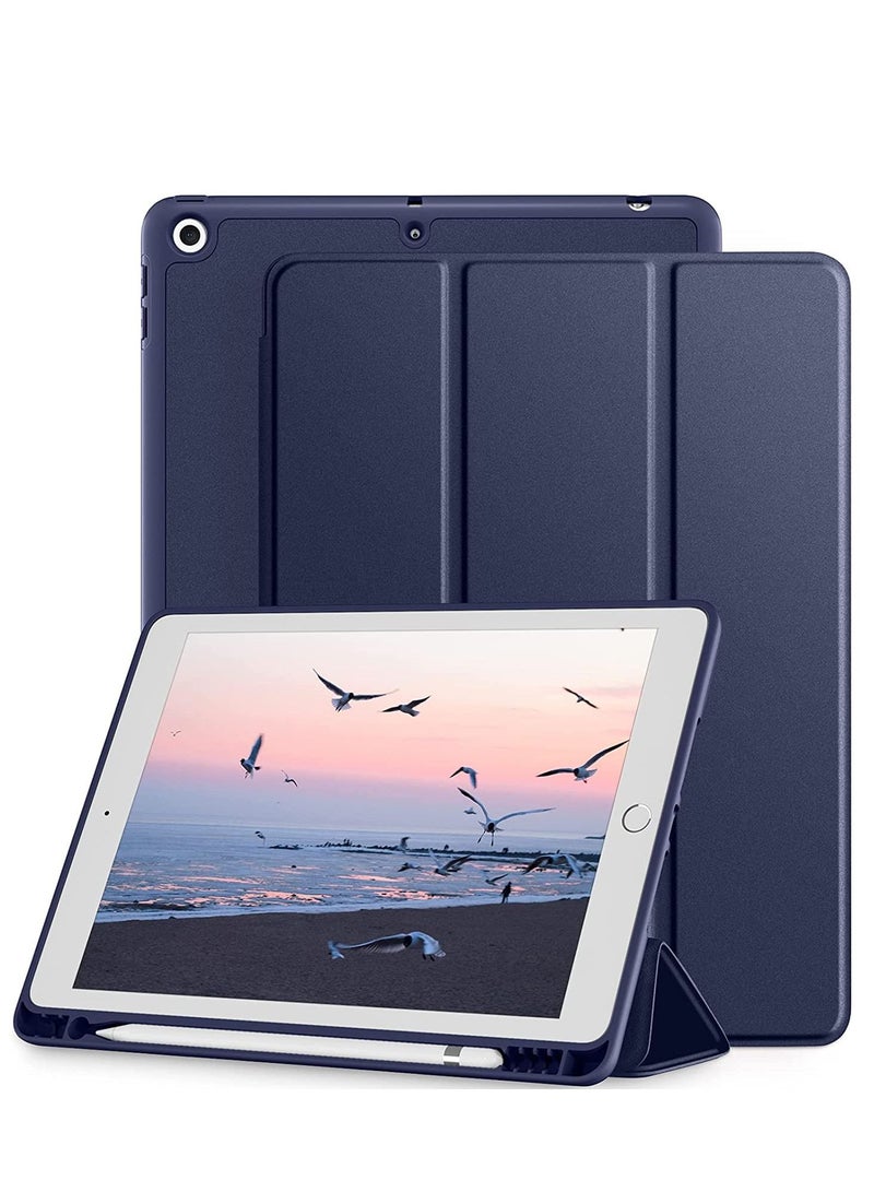 iPad 10.2 Case iPad 9th Generation 2021/ iPad 8th Generation 2020/ iPad 7th Generation 2019 Case Slim Stand Hard Back Shell Protective Smart Cover Case for iPad 10.2 Inch Blue - Image 3