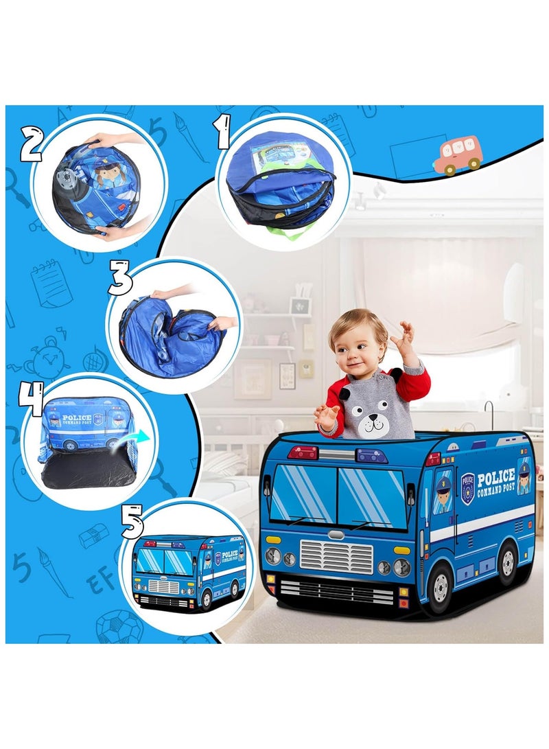 NNEWVANTE خيمة ألعاب للأطفال من 3 إلى 8 سنوات، خيمة لعب شاحنة قابلة للنفخ للأطفال هدايا للأولاد والبنات من 3 4 5 6 7 8 سنوات، مجموعة خيمة قابلة للطي للألعاب في الهواء الطلق والداخلية في الحديقة - Image 3