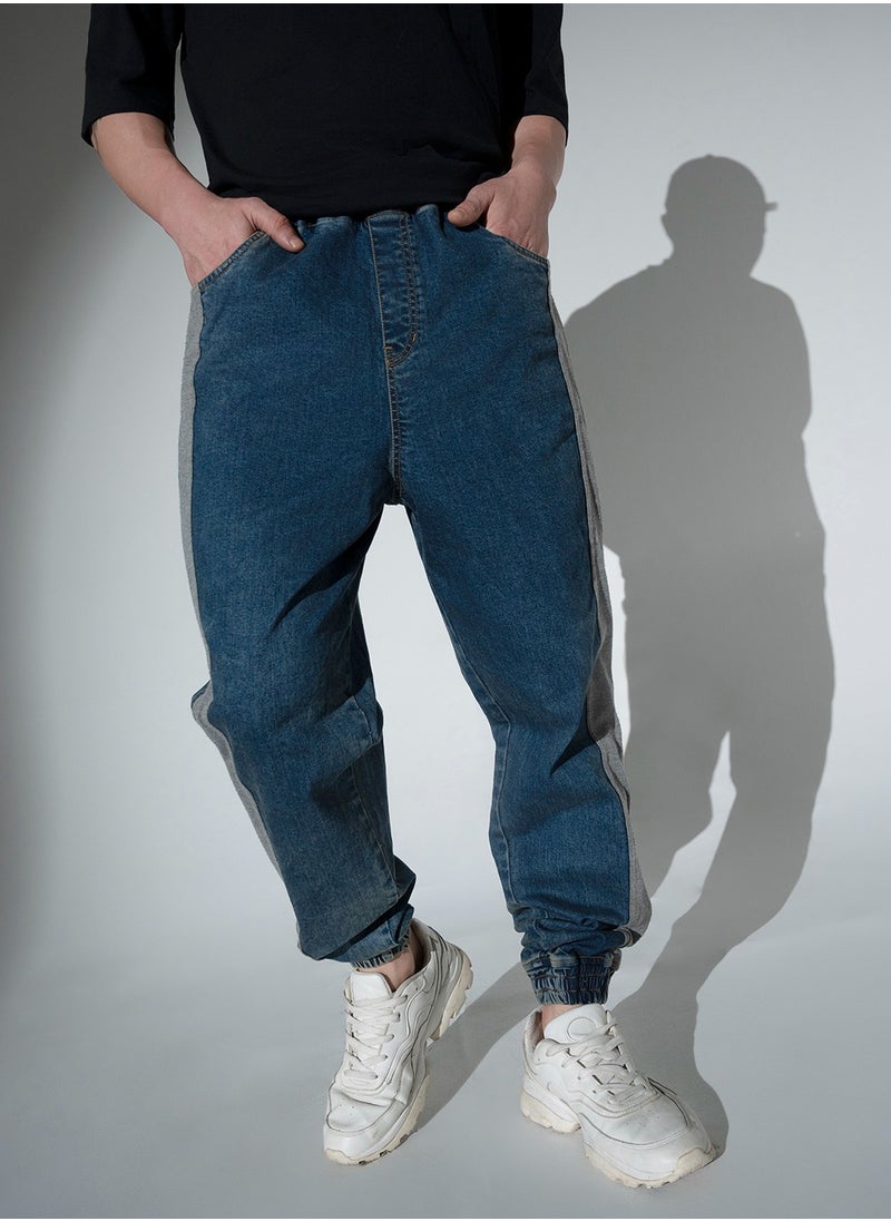 Hubberholme Relaxed Fit Jeans for Men - Indigo Low Distress Stretchable  - Image 2