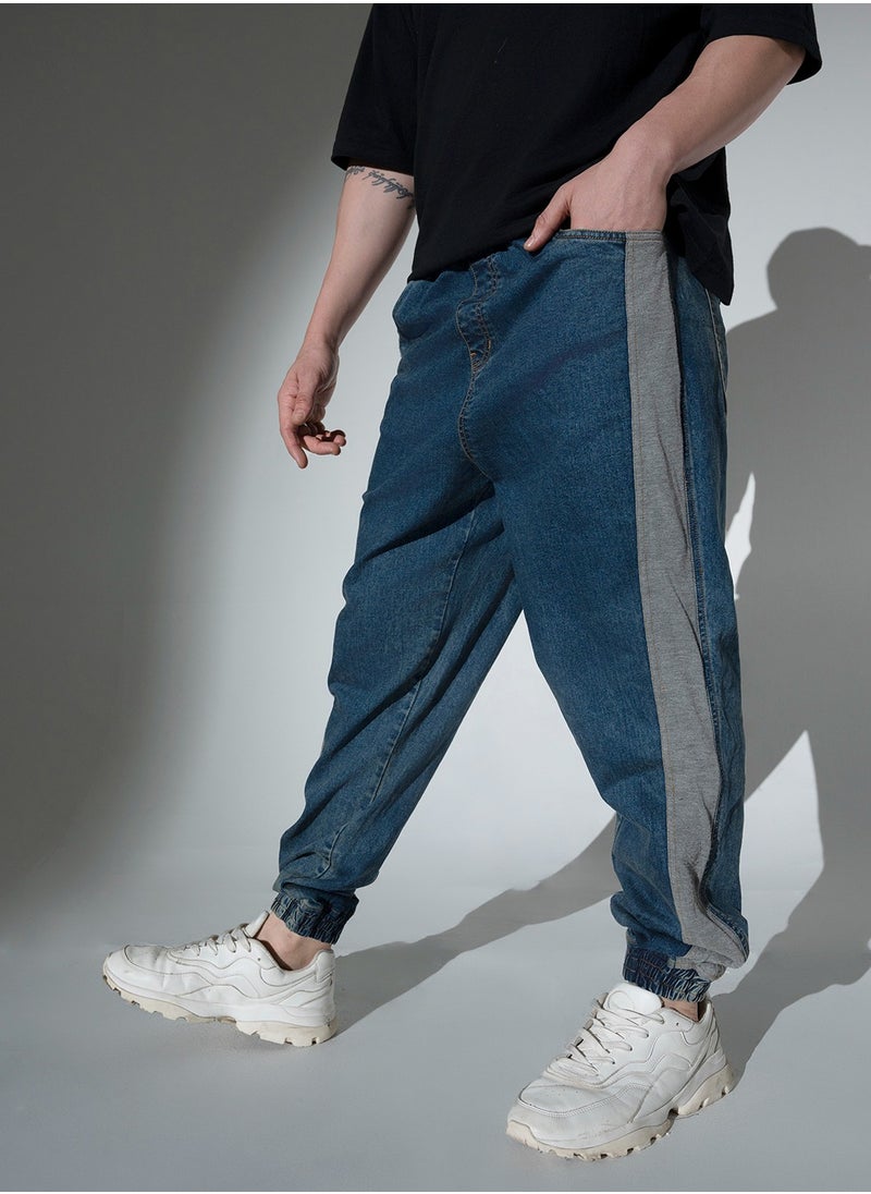 Hubberholme Relaxed Fit Jeans for Men - Indigo Low Distress Stretchable  - Image 3