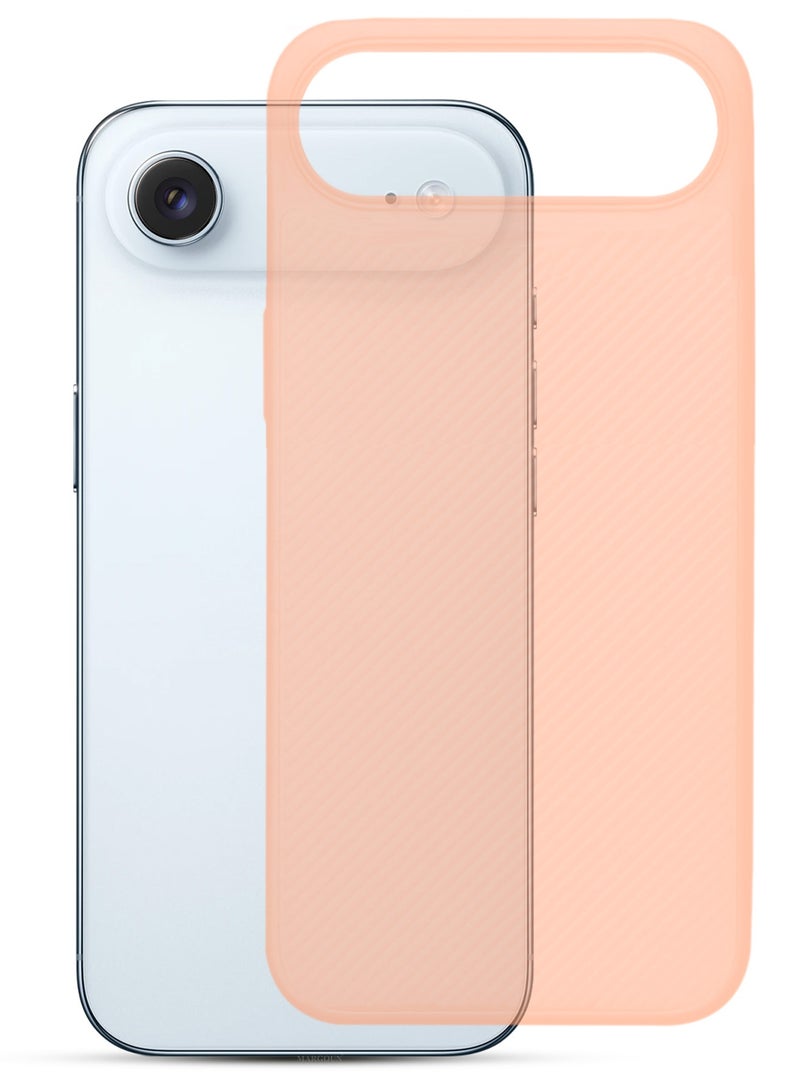 2 Packs Case Cover for iPhone 17 Air - Sturdy Durable Ultra-Thin Case - Air Skin Line Design Transparent Back Cover - Drop Protection Cover with 3D Screen Protector - CosmicOrange - Image 2