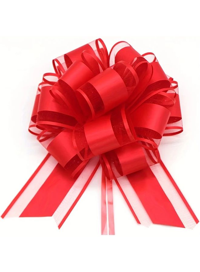 Pink Pull Bows 6 Pack For Gift Wrapping Christmas Wedding Birthday Valentine Decor - Image 2