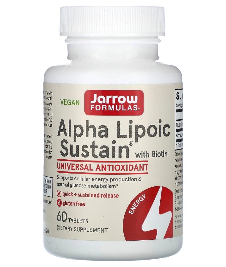 jarrow formulas Alpha Lipoic Sustain with Biotin 60 Tablets