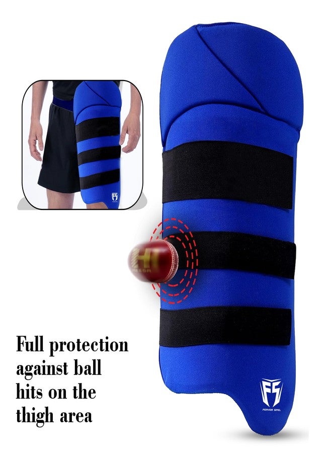 Fervor Spel Cricket Thigh Combo Pads for Men (Blue, Right) - Image 4