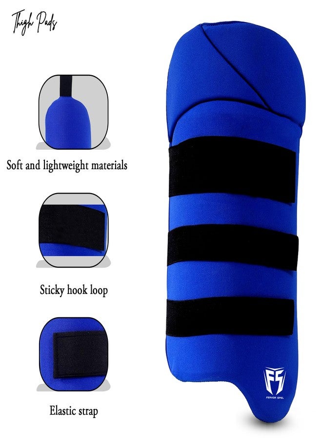 Fervor Spel Cricket Thigh Combo Pads for Men (Blue, Right) - Image 5
